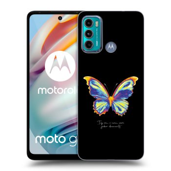 Picasee silikonski prozorni ovitek za Motorola Moto G60 - Diamanty Black