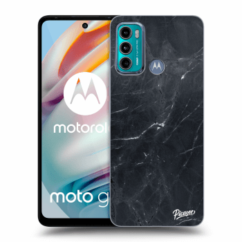 Picasee silikonski prozorni ovitek za Motorola Moto G60 - Black marble