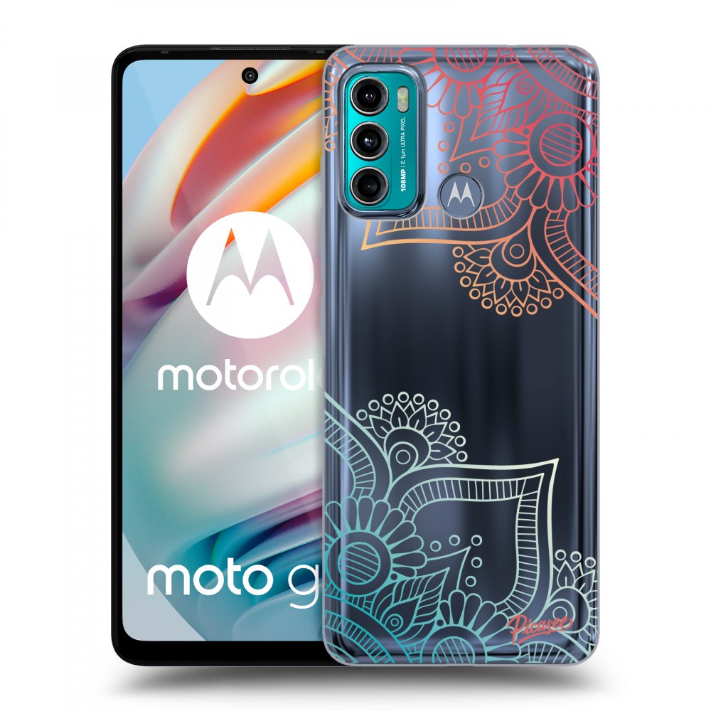 Picasee silikonski prozorni ovitek za Motorola Moto G60 - Flowers pattern