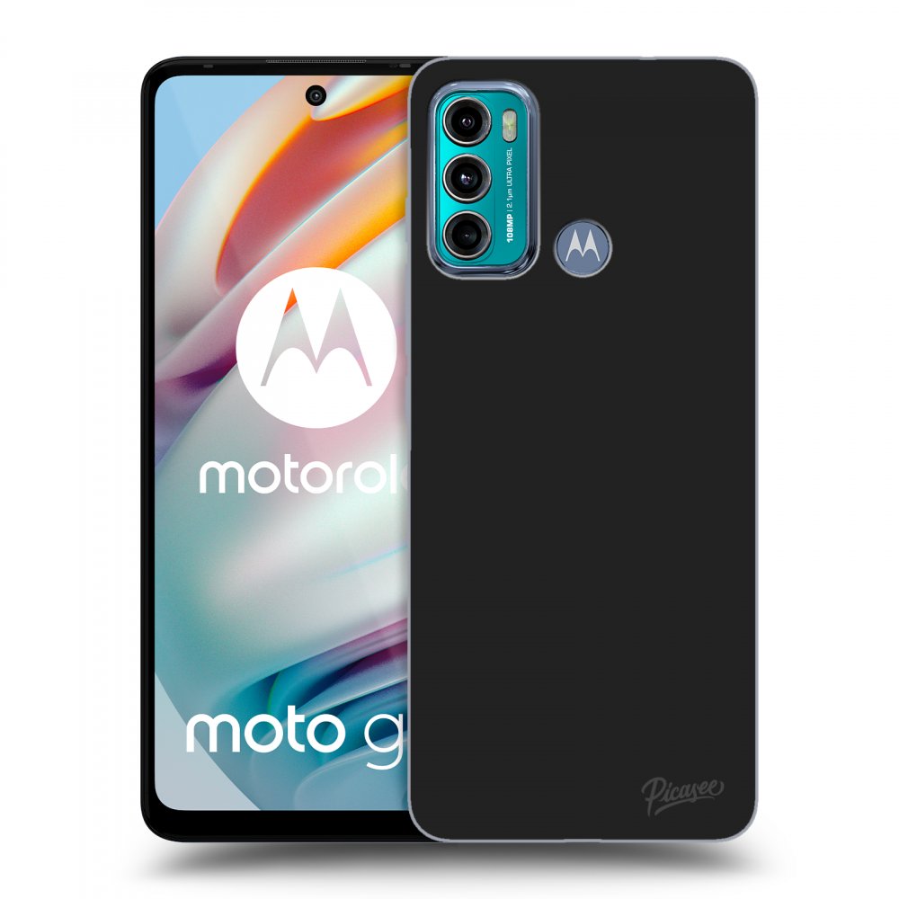 Picasee silikonski črni ovitek za Motorola Moto G60 - Clear