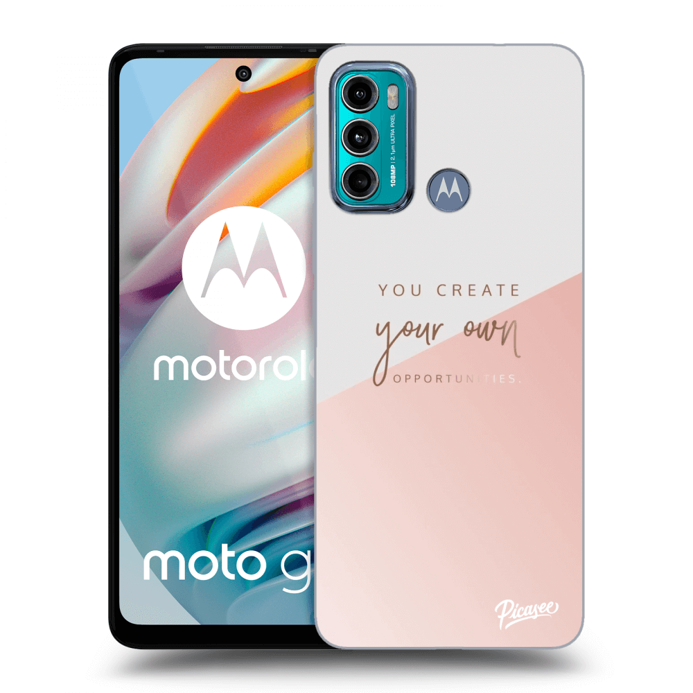 Picasee silikonski prozorni ovitek za Motorola Moto G60 - You create your own opportunities