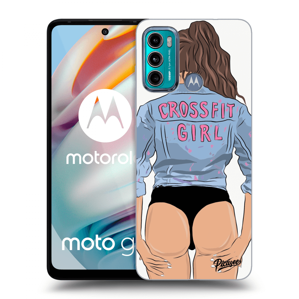 Picasee silikonski črni ovitek za Motorola Moto G60 - Crossfit girl - nickynellow