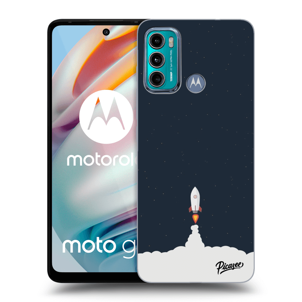 Picasee silikonski prozorni ovitek za Motorola Moto G60 - Astronaut 2