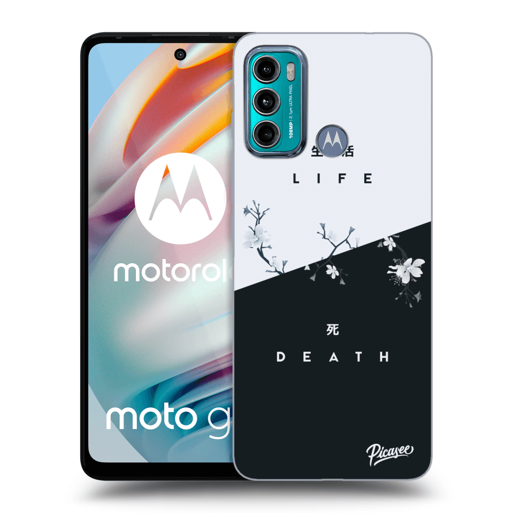 Picasee silikonski črni ovitek za Motorola Moto G60 - Life - Death