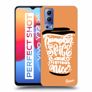 Ovitek za Vivo Y72 5G - Pumpkin coffee