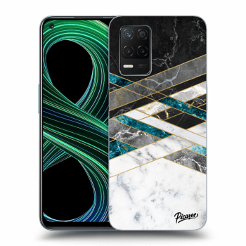 Ovitek za Realme 8 5G - Black & White geometry