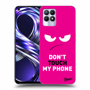 Ovitek za Realme 8i - Angry Eyes - Pink