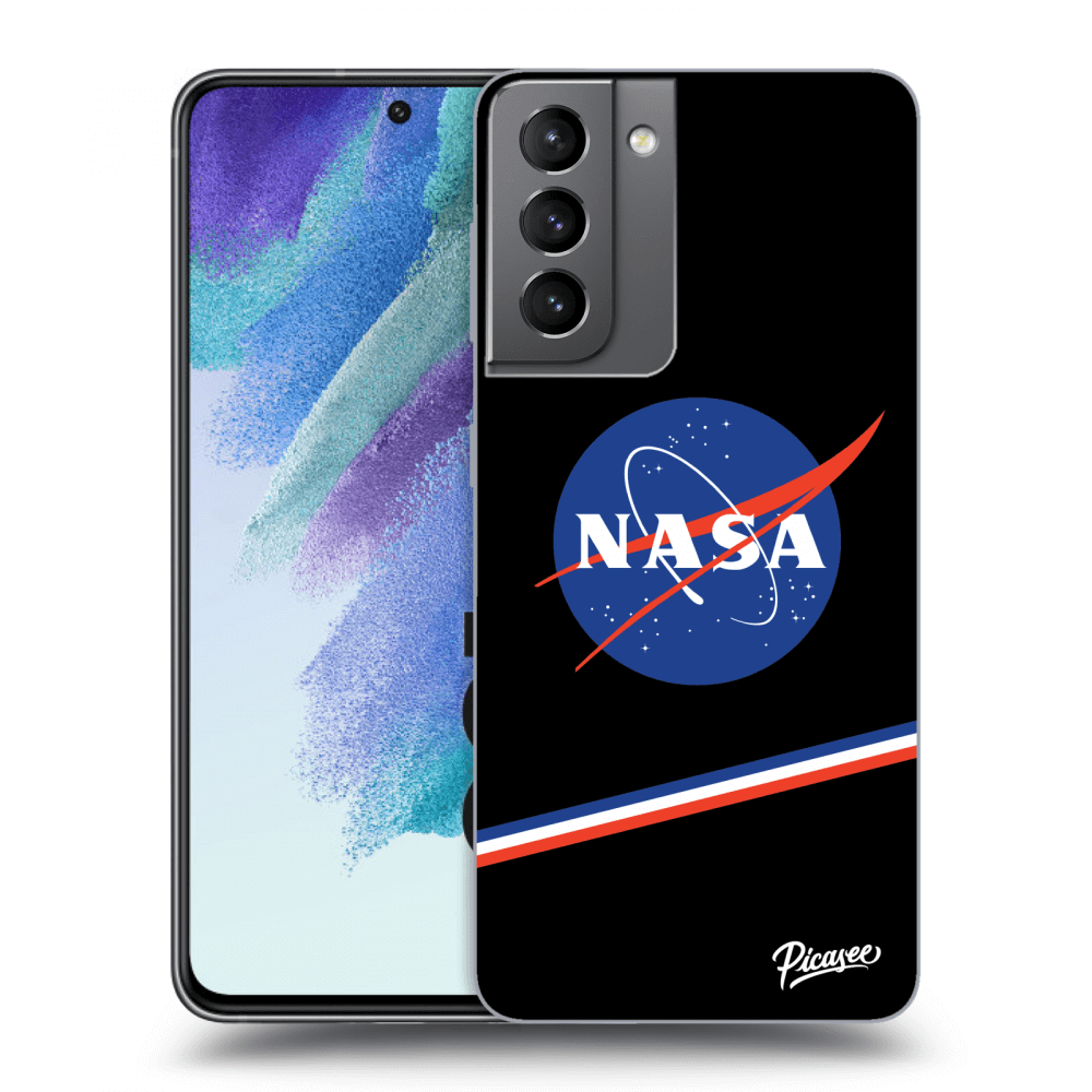 Picasee silikonski črni ovitek za Samsung Galaxy S21 FE 5G - NASA Original