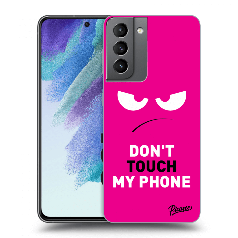 Picasee ULTIMATE CASE za Samsung Galaxy S21 FE 5G - Angry Eyes - Pink