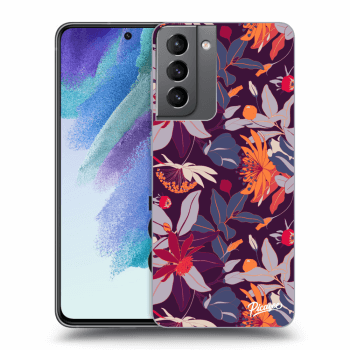 Ovitek za Samsung Galaxy S21 FE 5G - Purple Leaf