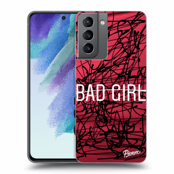 Picasee silikonski prozorni ovitek za Samsung Galaxy S21 FE 5G - Bad girl