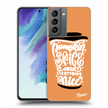 Ovitek za Samsung Galaxy S21 FE 5G - Pumpkin coffee