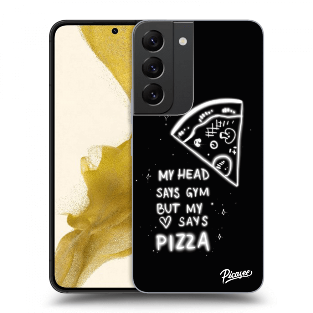 Picasee silikonski prozorni ovitek za Samsung Galaxy S22 5G - Pizza