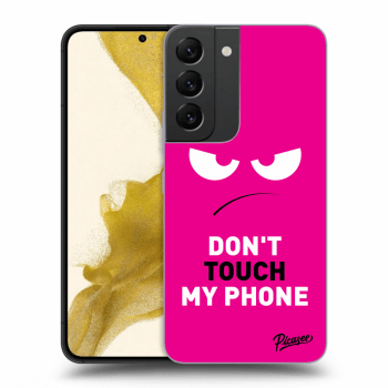 Ovitek za Samsung Galaxy S22 5G - Angry Eyes - Pink