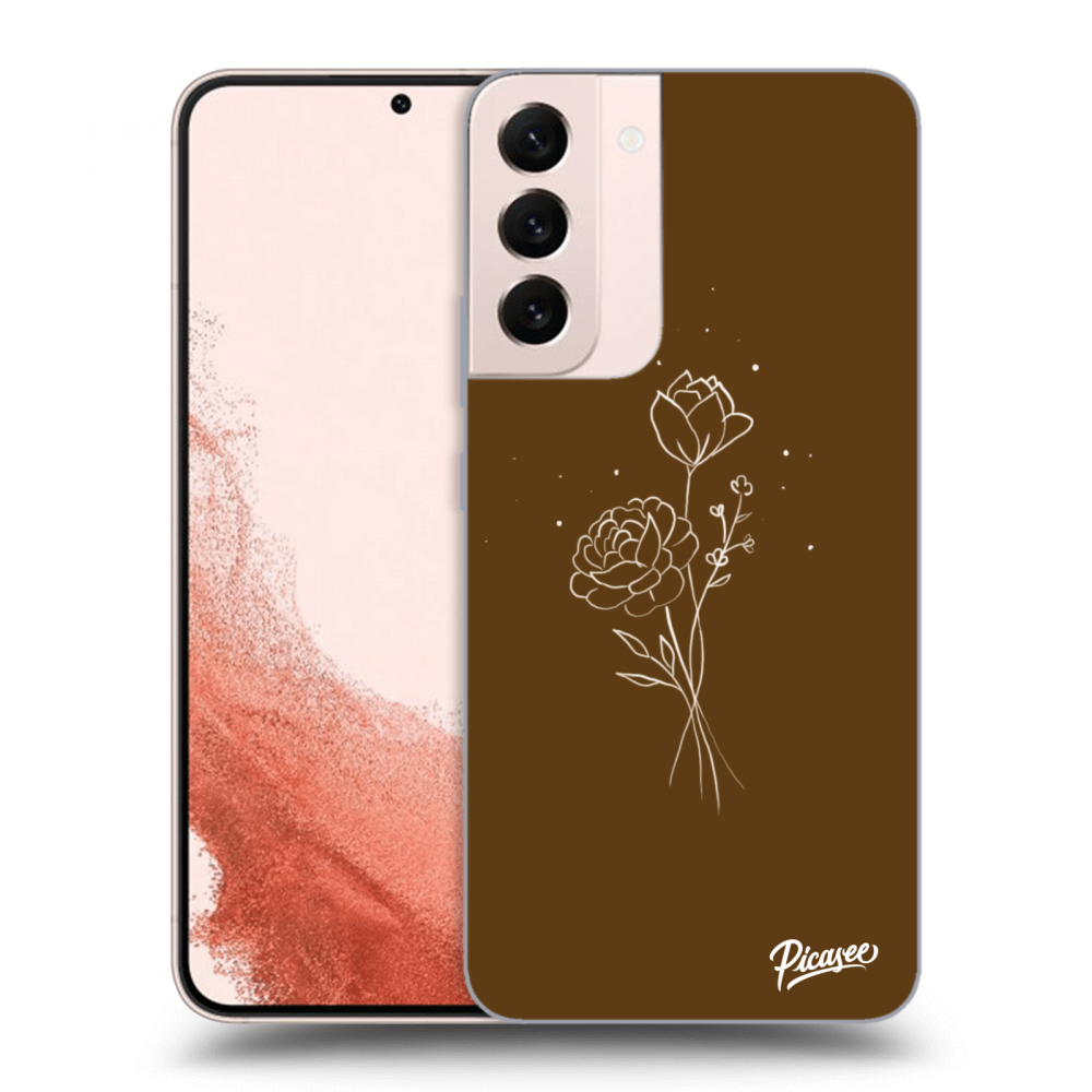Picasee ULTIMATE CASE za Samsung Galaxy S22+ 5G - Brown flowers