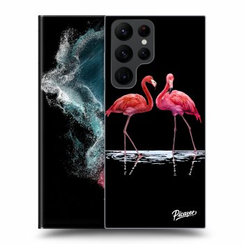 Picasee ULTIMATE CASE PowerShare za Samsung Galaxy S22 Ultra 5G - Flamingos couple