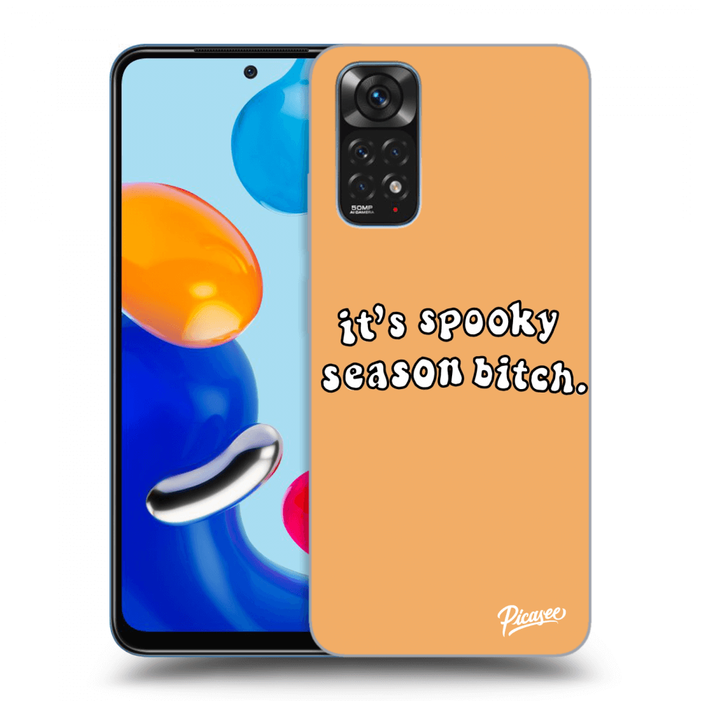 Picasee silikonski črni ovitek za Xiaomi Redmi Note 11 - Spooky season