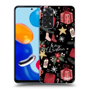 Picasee silikonski črni ovitek za Xiaomi Redmi Note 11 - Christmas