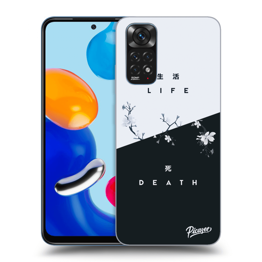 Picasee silikonski črni ovitek za Xiaomi Redmi Note 11 - Life - Death