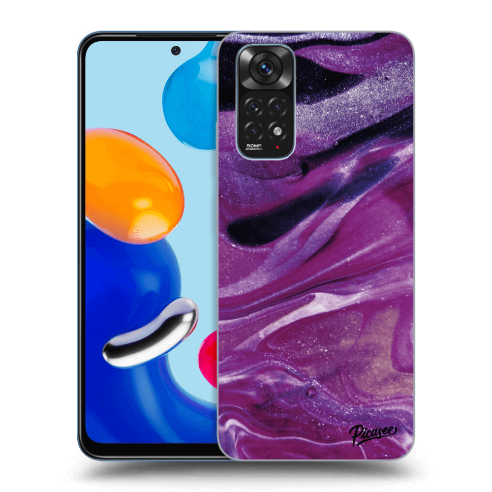Picasee ULTIMATE CASE za Xiaomi Redmi Note 11 - Purple glitter
