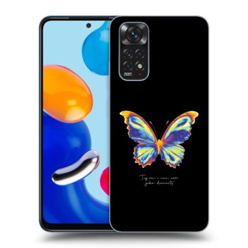 Picasee silikonski prozorni ovitek za Xiaomi Redmi Note 11S 4G - Diamanty Black