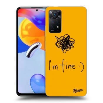 Picasee silikonski prozorni ovitek za Xiaomi Redmi Note 11 Pro - I am fine