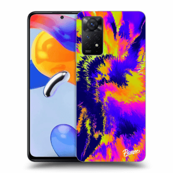 Picasee silikonski prozorni ovitek za Xiaomi Redmi Note 11 Pro - Burn