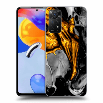 Picasee silikonski črni ovitek za Xiaomi Redmi Note 11 Pro 5G - Black Gold