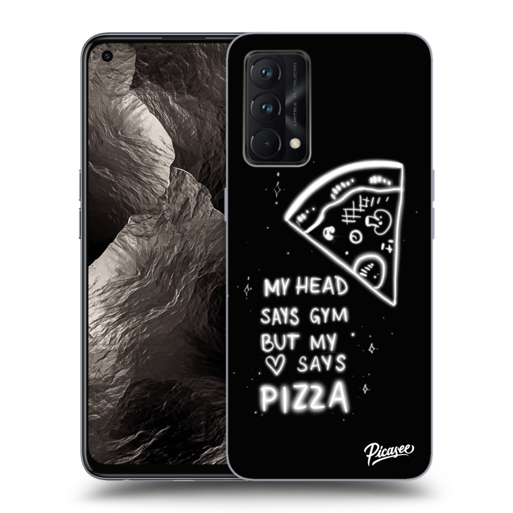 Picasee silikonski črni ovitek za Realme GT Master Edition 5G - Pizza