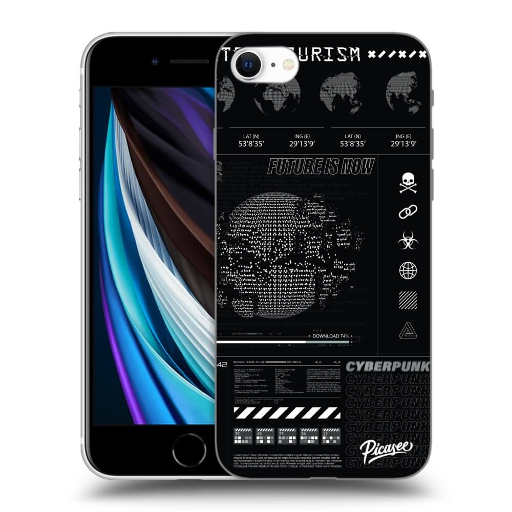 Picasee silikonski črni ovitek za Apple iPhone SE 2022 - FUTURE