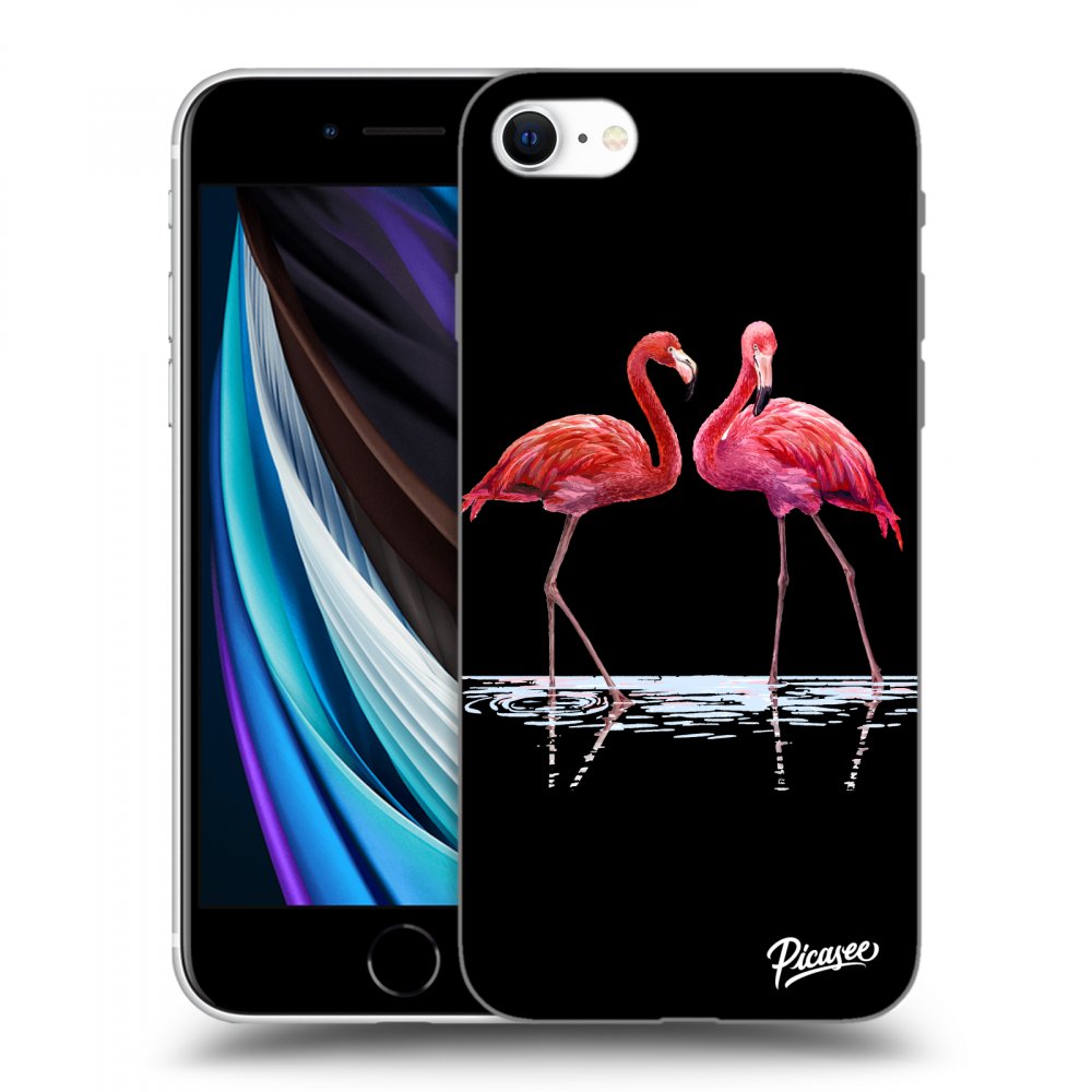 Picasee ULTIMATE CASE za Apple iPhone SE 2022 - Flamingos couple