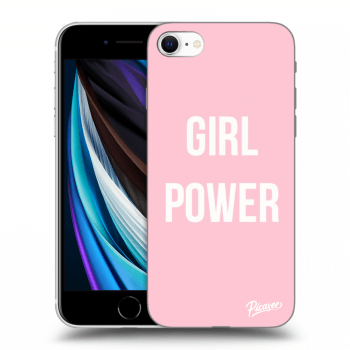Picasee silikonski črni ovitek za Apple iPhone SE 2022 - Girl power