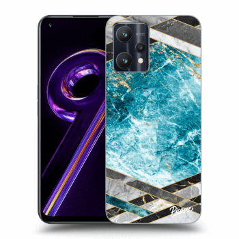 Ovitek za Realme 9 Pro 5G - Blue geometry