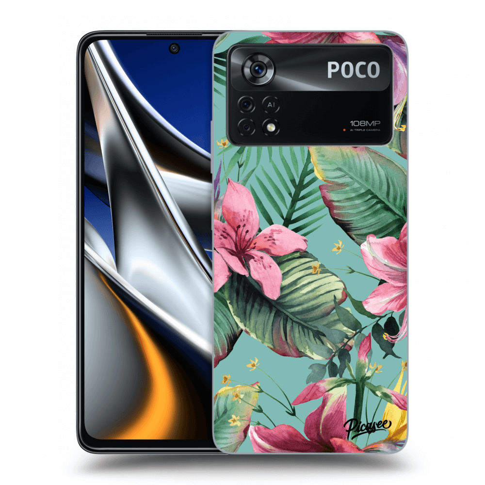 Picasee silikonski črni ovitek za Xiaomi Poco X4 Pro 5G - Hawaii
