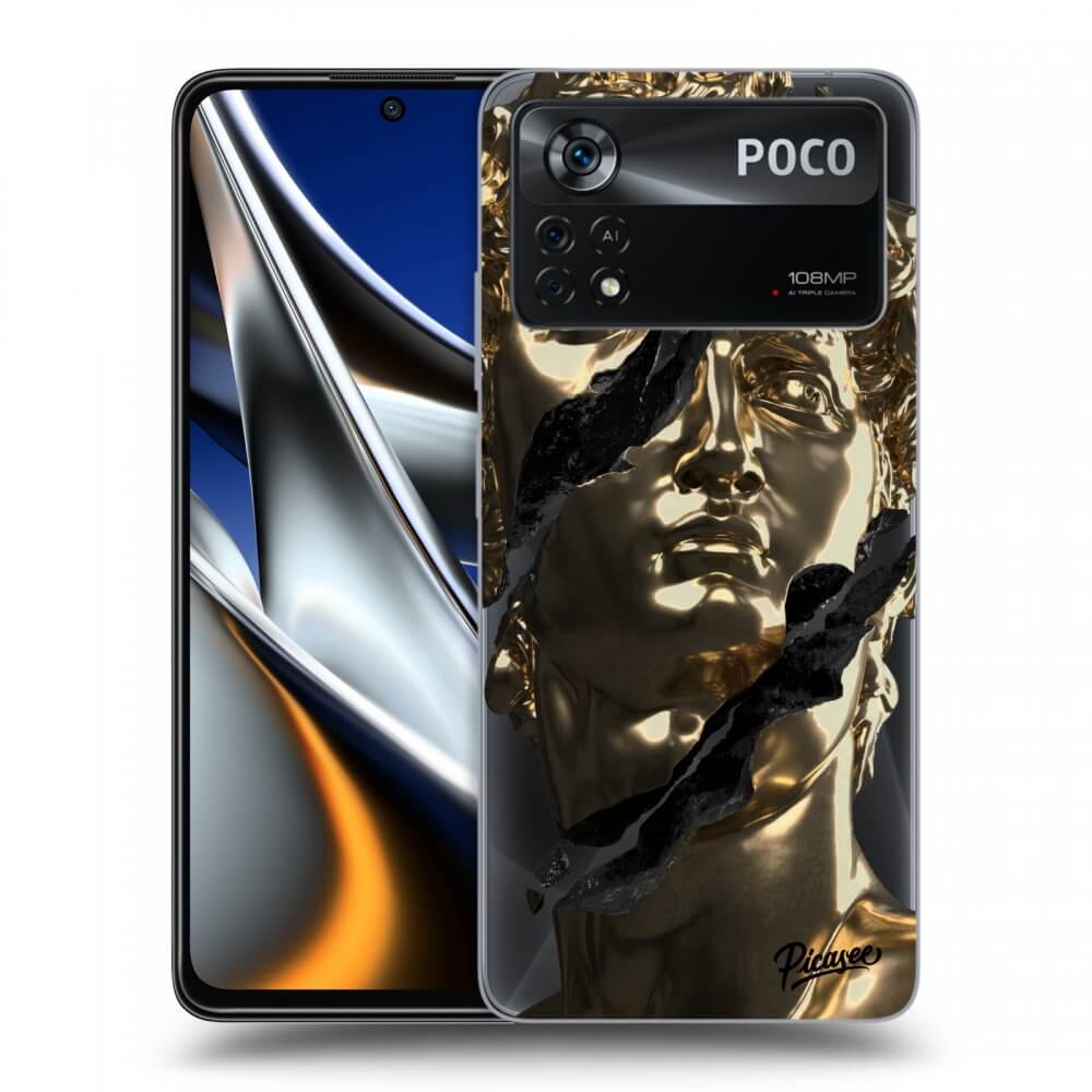 Picasee silikonski prozorni ovitek za Xiaomi Poco X4 Pro 5G - Golder