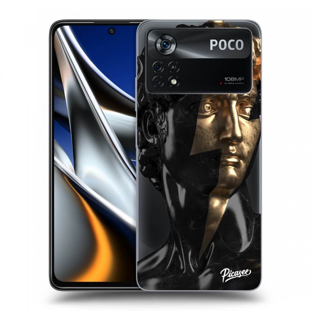 Picasee silikonski prozorni ovitek za Xiaomi Poco X4 Pro 5G - Wildfire - Black