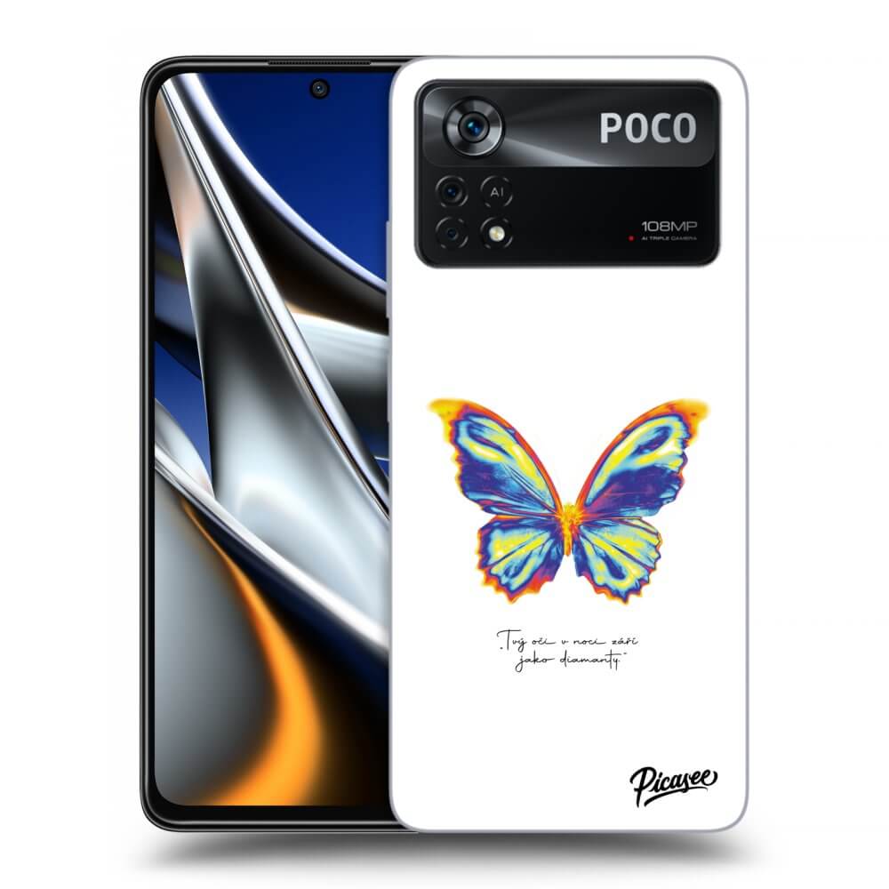 Picasee silikonski prozorni ovitek za Xiaomi Poco X4 Pro 5G - Diamanty White