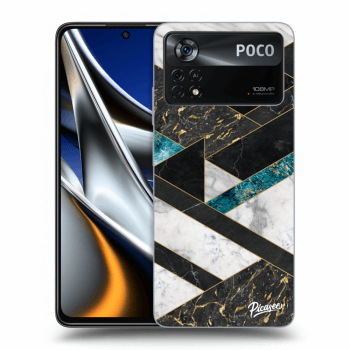 Picasee silikonski prozorni ovitek za Xiaomi Poco X4 Pro 5G - Dark geometry