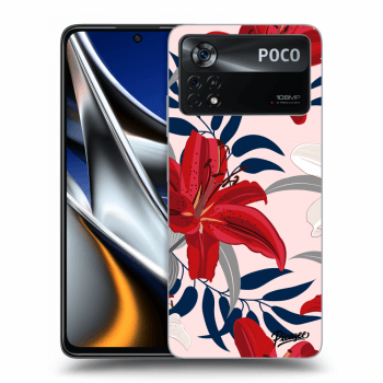 Ovitek za Xiaomi Poco X4 Pro 5G - Red Lily
