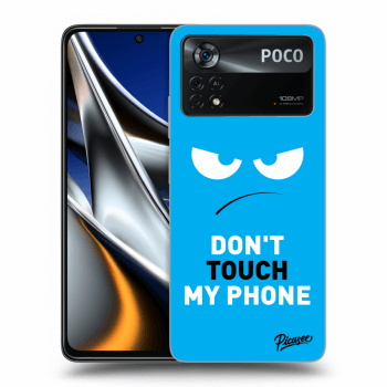 Ovitek za Xiaomi Poco X4 Pro 5G - Angry Eyes - Blue