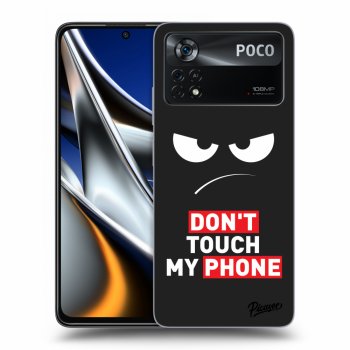 Picasee silikonski črni ovitek za Xiaomi Poco X4 Pro 5G - Angry Eyes - Transparent