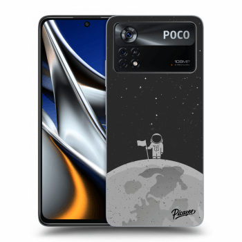 Picasee silikonski črni ovitek za Xiaomi Poco X4 Pro 5G - Astronaut