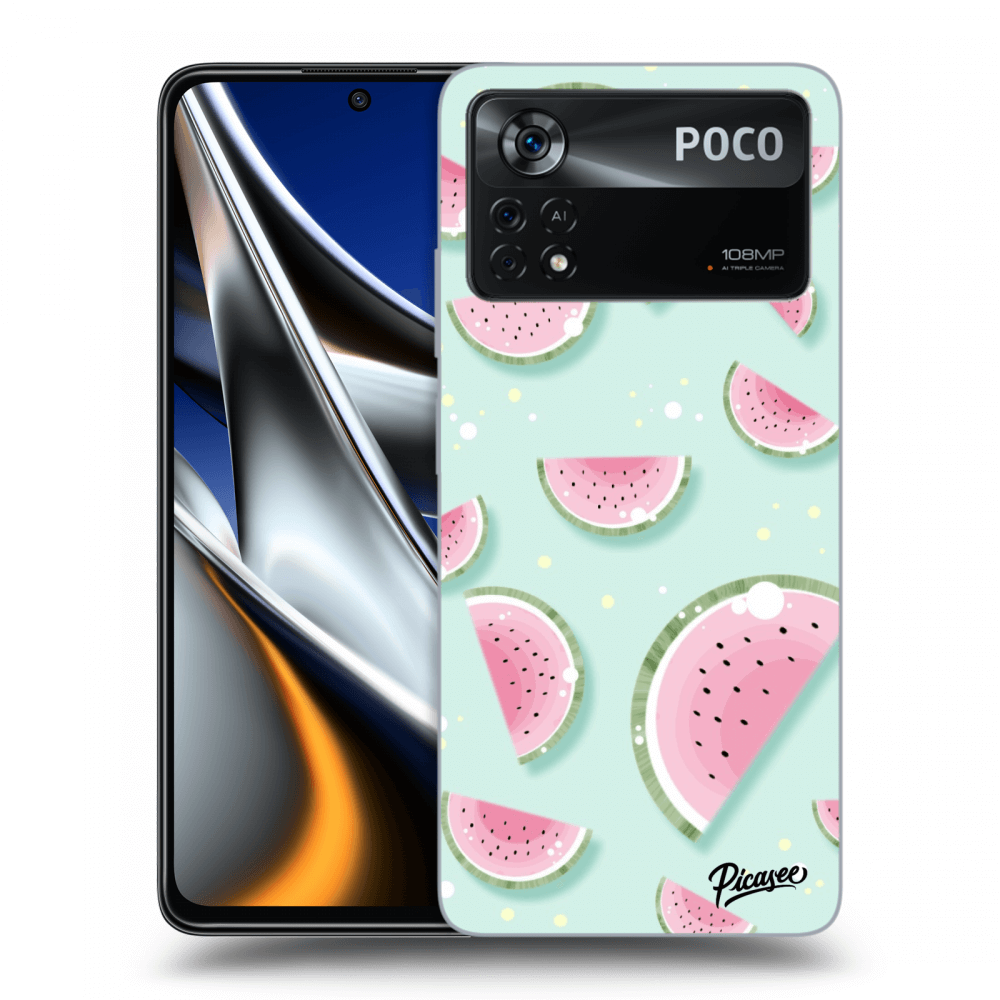 Picasee silikonski črni ovitek za Xiaomi Poco X4 Pro 5G - Watermelon 2