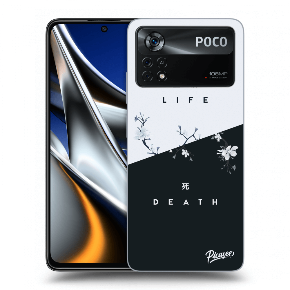 Picasee silikonski črni ovitek za Xiaomi Poco X4 Pro 5G - Life - Death