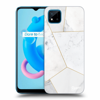 Ovitek za Realme C11 (2021) - White tile