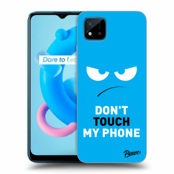 Ovitek za Realme C11 (2021) - Angry Eyes - Blue