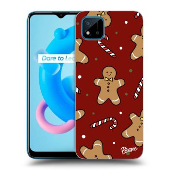 Picasee silikonski črni ovitek za Realme C11 (2021) - Gingerbread 2