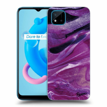 Ovitek za Realme C11 (2021) - Purple glitter