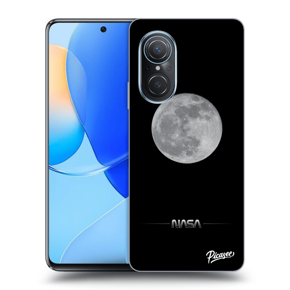 Picasee silikonski črni ovitek za Huawei Nova 9 SE - Moon Minimal