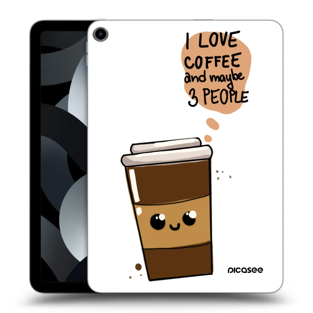 Picasee silikonski prozorni ovitek za Apple iPad Air 5 10.9" 2022 - Cute coffee